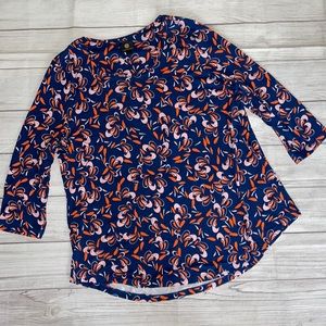JM Collection Floral Blouse